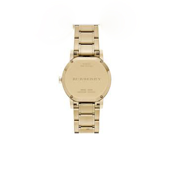 THE CITY GOLD-TONE STAINLESS STEEL BRACELET UNISEX WATCH 38MM